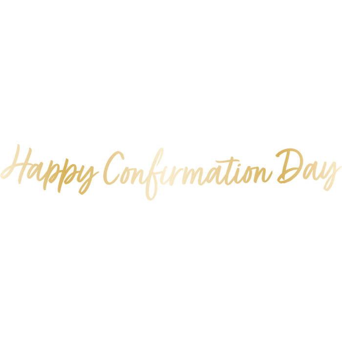 Happy Confirmation Day Banner 1.6 metres | Party Save Smile