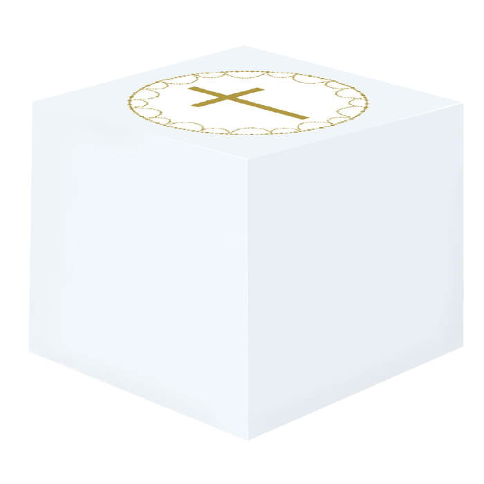 Blue Botanical Holy Communion Favour Boxes Pack of 8 | Party Save Smile