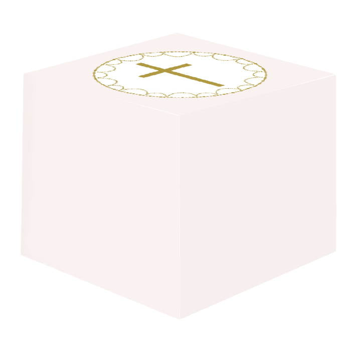 Pink Botanical Holy Communion Favour Boxes Pack of 8 | Party Save Smile