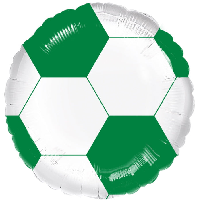 Green Football Foil Balloon 43cm | Party Save Smile