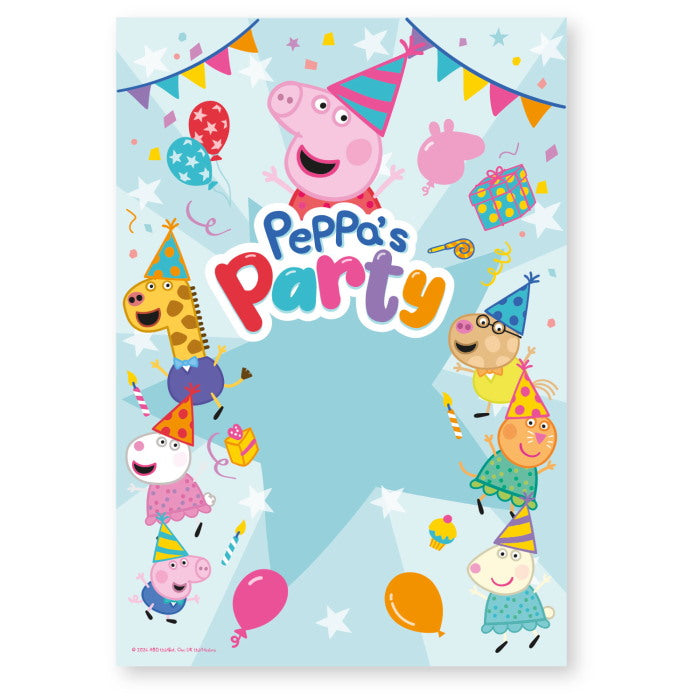 Peppa Pig Backdrop 2.04m x 1.41m | Party Save Smile