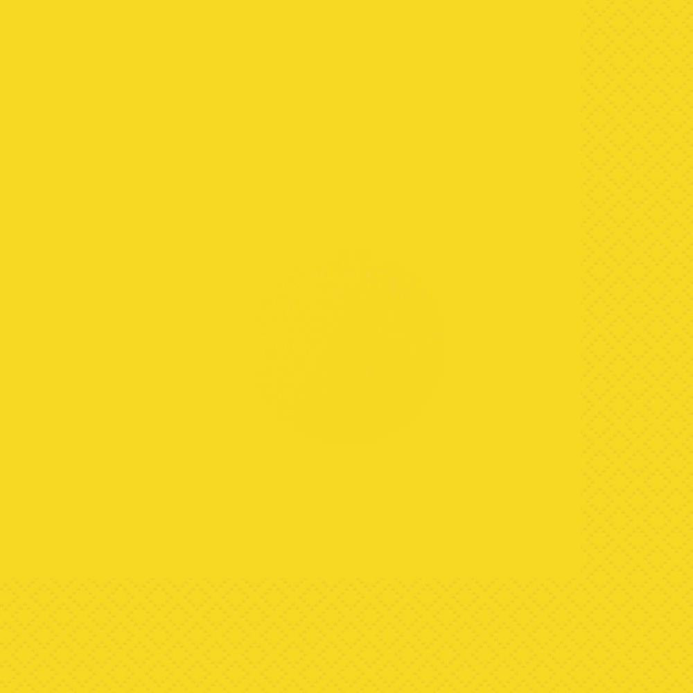 Neon Yellow Party Napkins Pack of 20 Serviettes | Party Save Smile