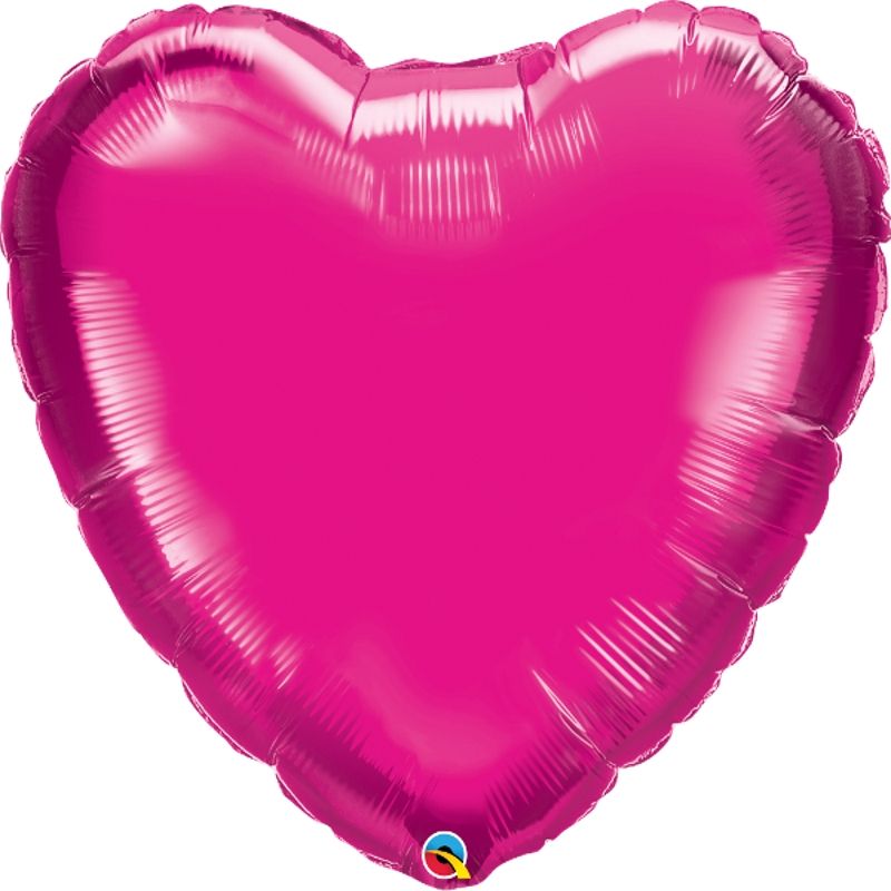 Pink Heart Balloons - Magenta 36 inch | Party Save Smile