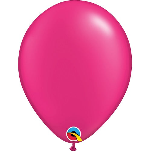 Pearl Magenta Latex Balloons 11 Inch Qualatex | Party Save Smile