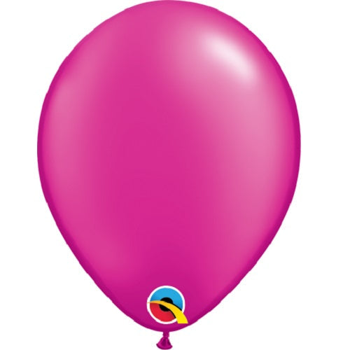 Pearl Magenta Latex Balloons 5 inch | Party Save Smile