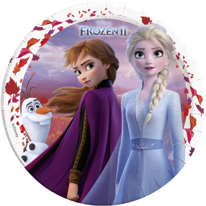 Frozen 2 Paper Plates Pack of 8 | Party Save Smile