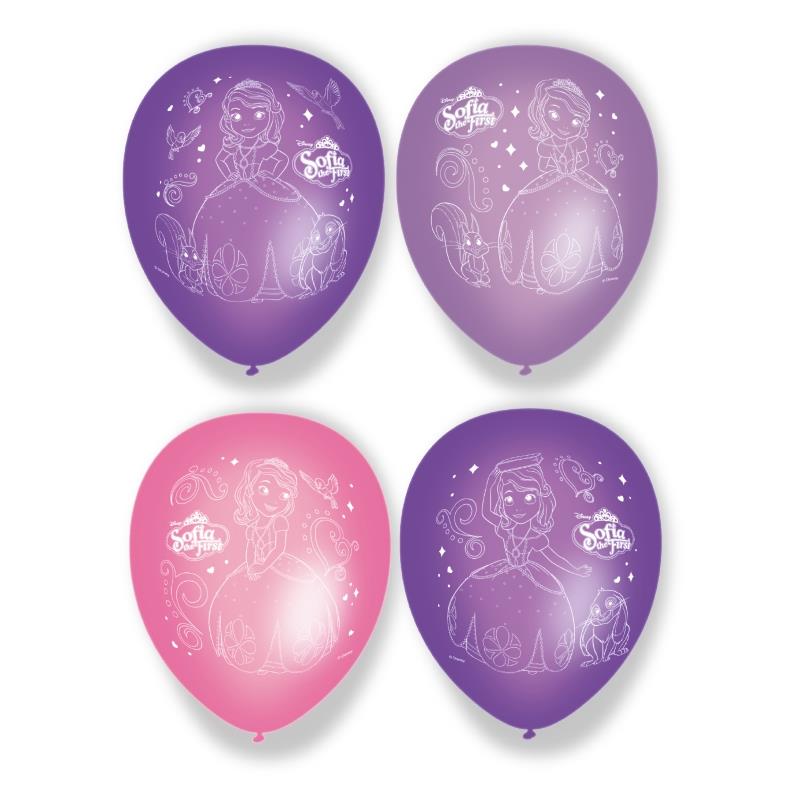 Sofia the First Party Latex Balloons Pack of 6 | Party Save Smile