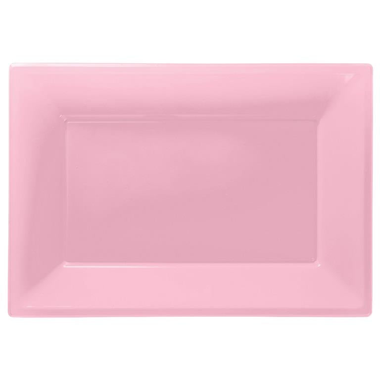 Light Pink Serving Platters Pack of 3 | Party Save Smile