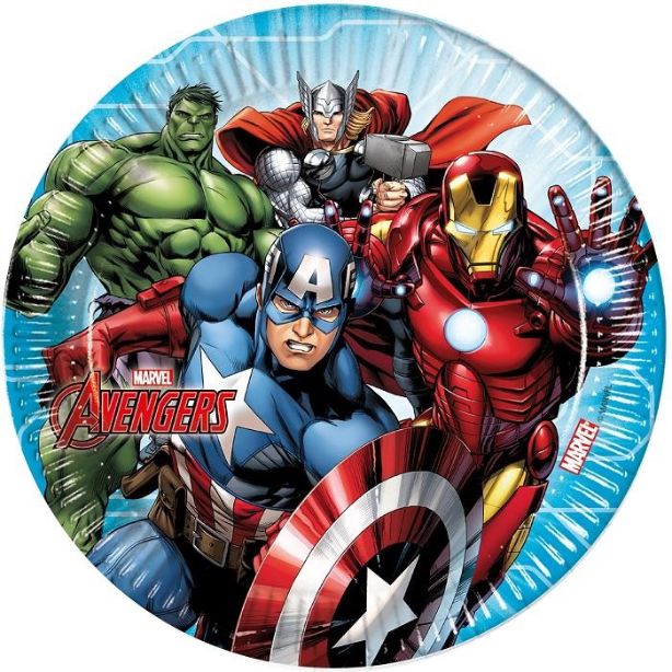 Marvel Avengers Party Plates Pack of 8 | Party Save Smile