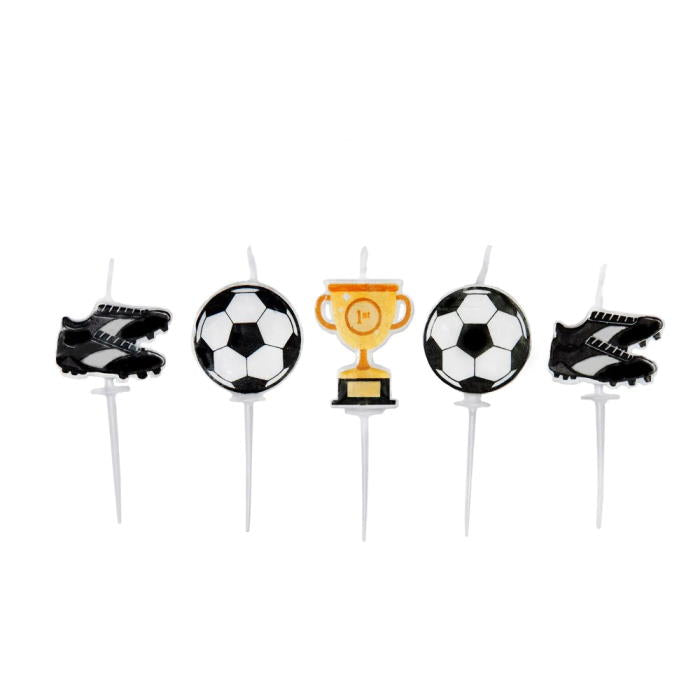 Football Player Candles Pack of 5 | Party Save Smile