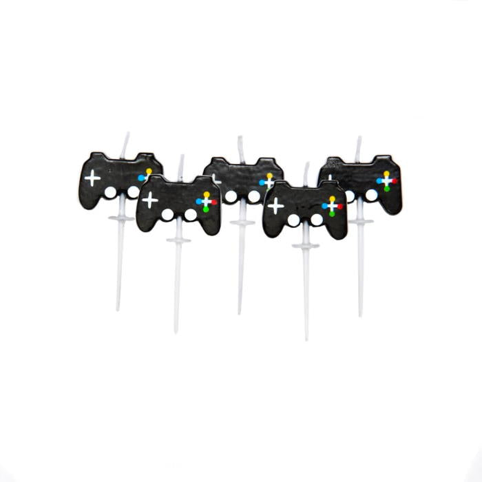 Game Controller Video Game Candles Pack of 5 | Party Save Smile