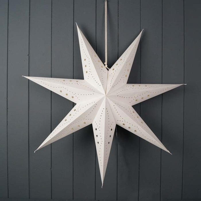 Hanging Stars Christmas with LED Lights 60cm | Party Save Smile