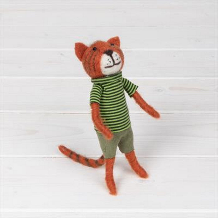 Tiger Knitted Wool Gift: Felt Decorative Animal | Party Save Smile