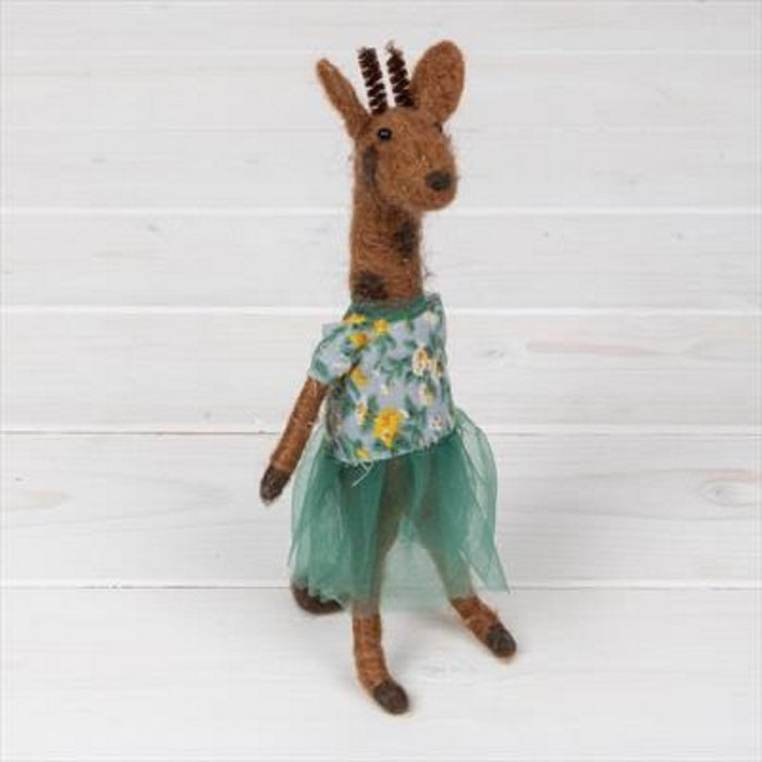 Giraffe Knitted Wool Gift: Felt Decorative Animal | Party Save Smile
