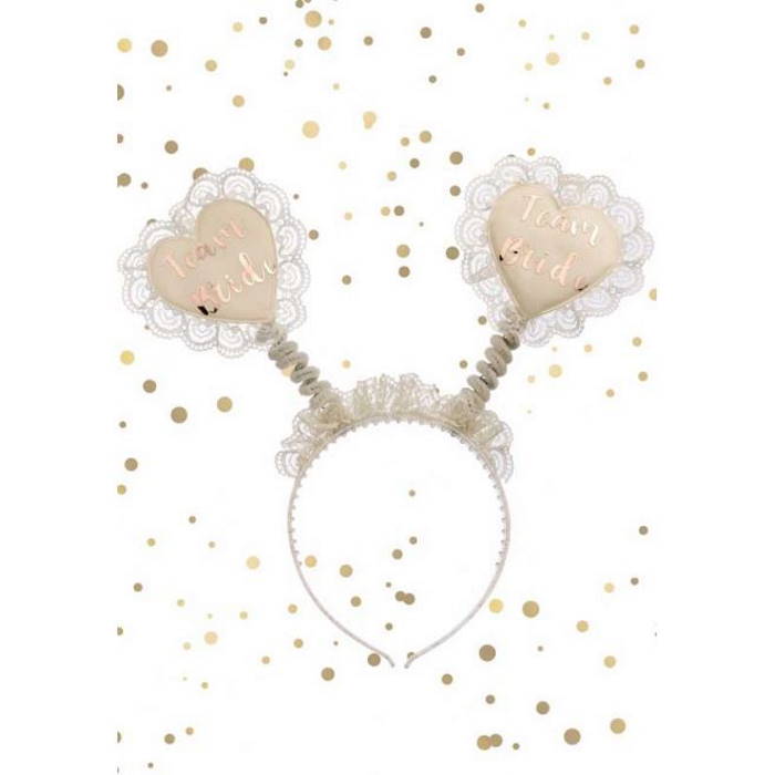 Rose Gold Team Bride Hen Party Headbands | Party Save Smile