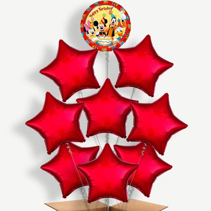 Mickey & Pals Happy Birthday Helium Balloon Bundle | Party Save Smile