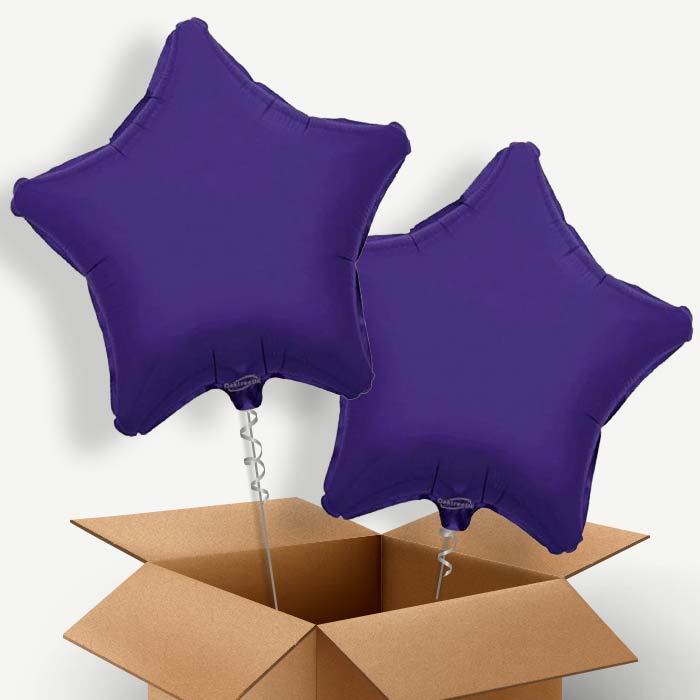 Purple Star Helium Balloon Couple | Party Save Smile