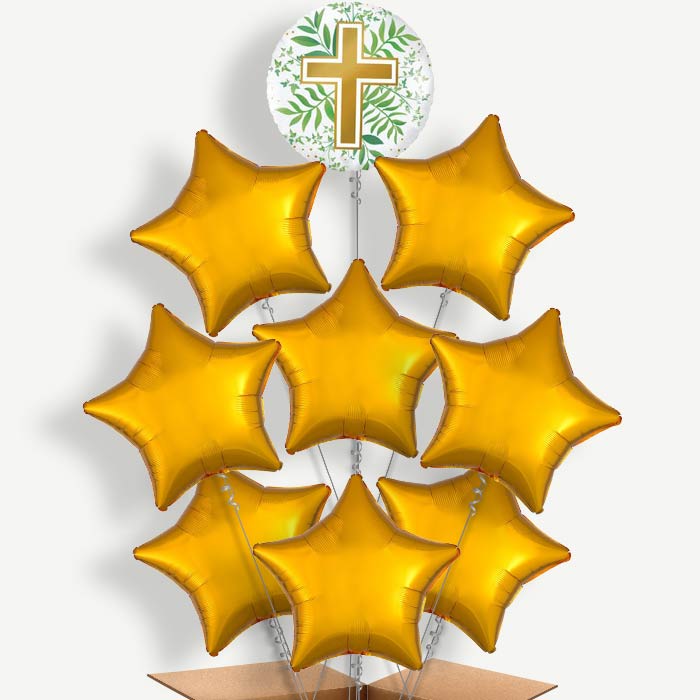 Communion Religious Cross Helium Balloon Bundle | Party Save Smile