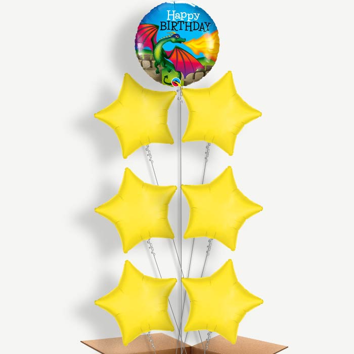 Dragon Happy Birthday Helium Balloon Arrangement | Party Save Smile