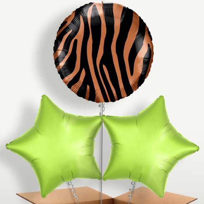 Tiger Stripes Print Helium Bunch of Balloons | Party Save Smile