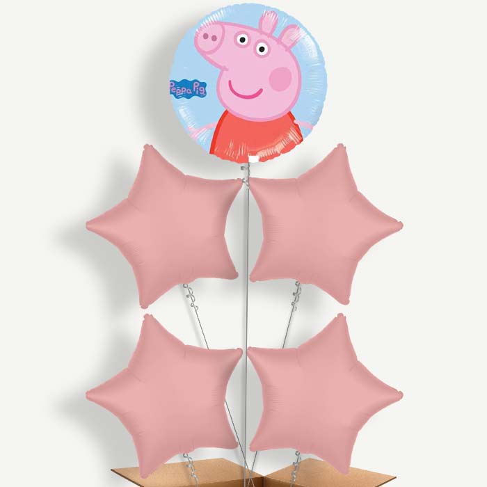 Peppa Pig Balloon Cluster Inflated with Helium | Party Save Smile