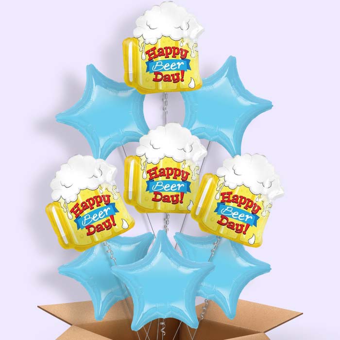 Happy Birthday | Beer Day Helium Balloon in a Box - 9 Balloon | Party Save Smile