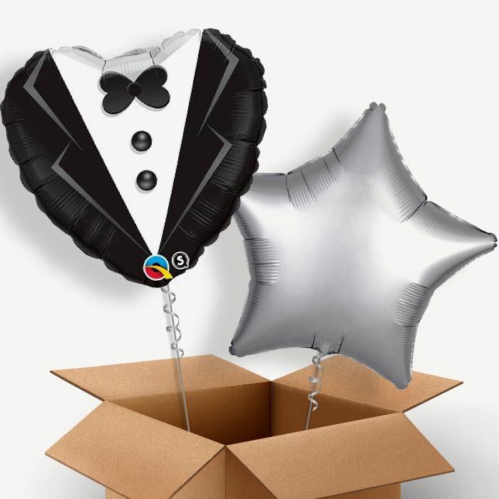 Wedding Tuxedo Helium Balloon Two | Party Save Smile