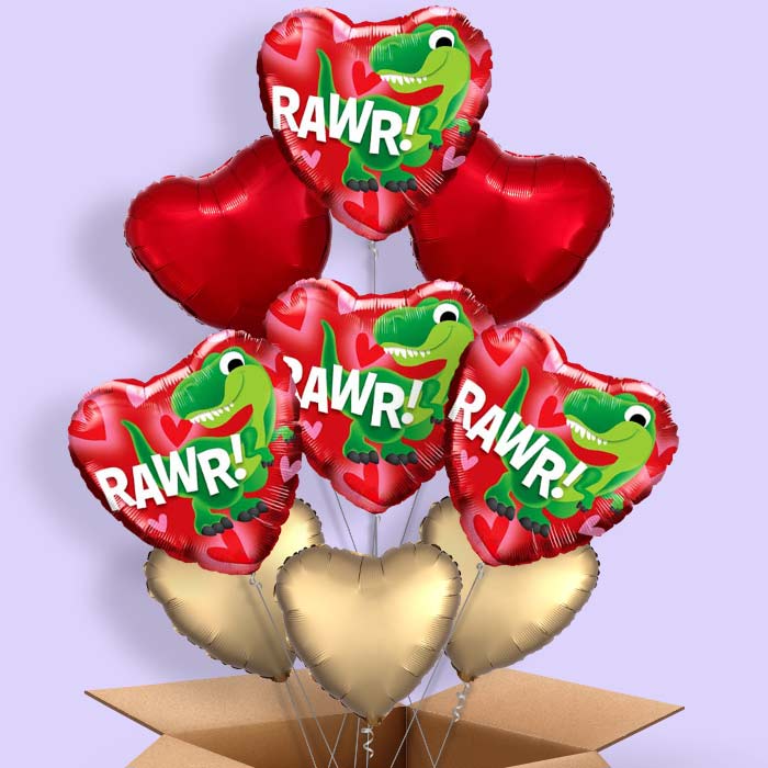 Rawr Dinosaur Helium Balloon in a Box - 9 Balloon | Party Save Smile