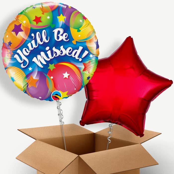 You'll be Missed Helium Balloon Two | Party Save Smile