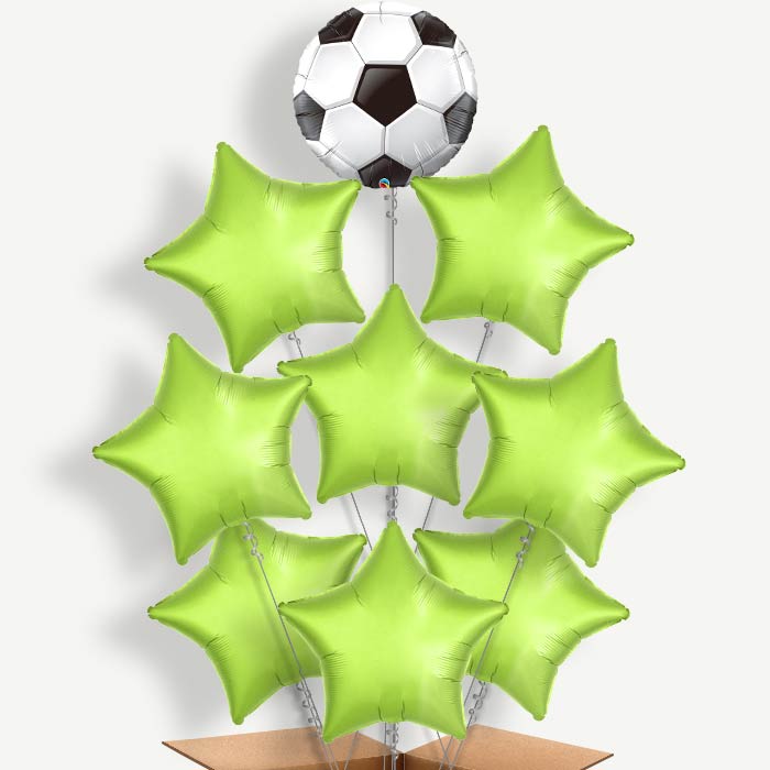 Football Design Balloon Bundle Inflated with Helium | Party Save Smile