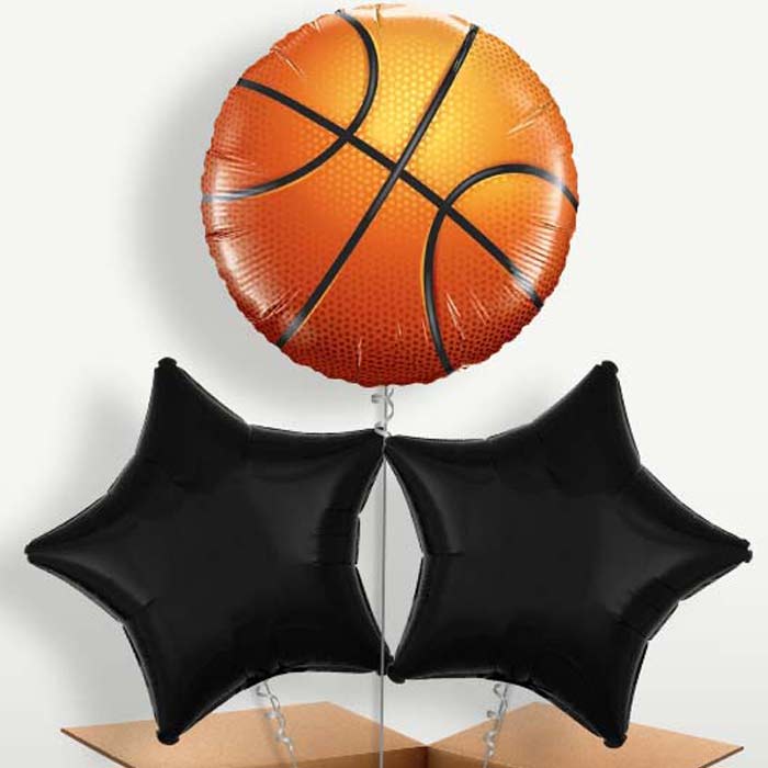 Basketball Bunch of Balloons inflated with Helium | Party Save Smile