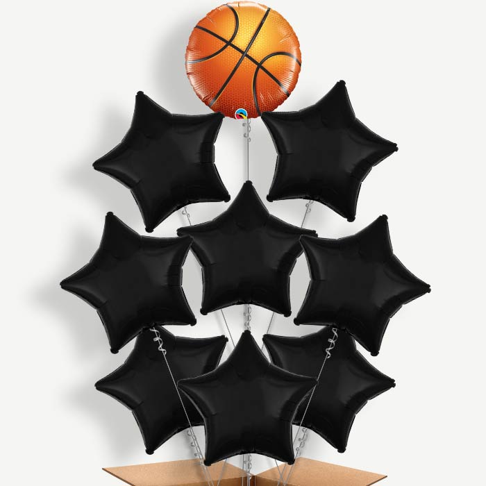 Basketball Balloon Bundle Inflated with Helium | Party Save Smile