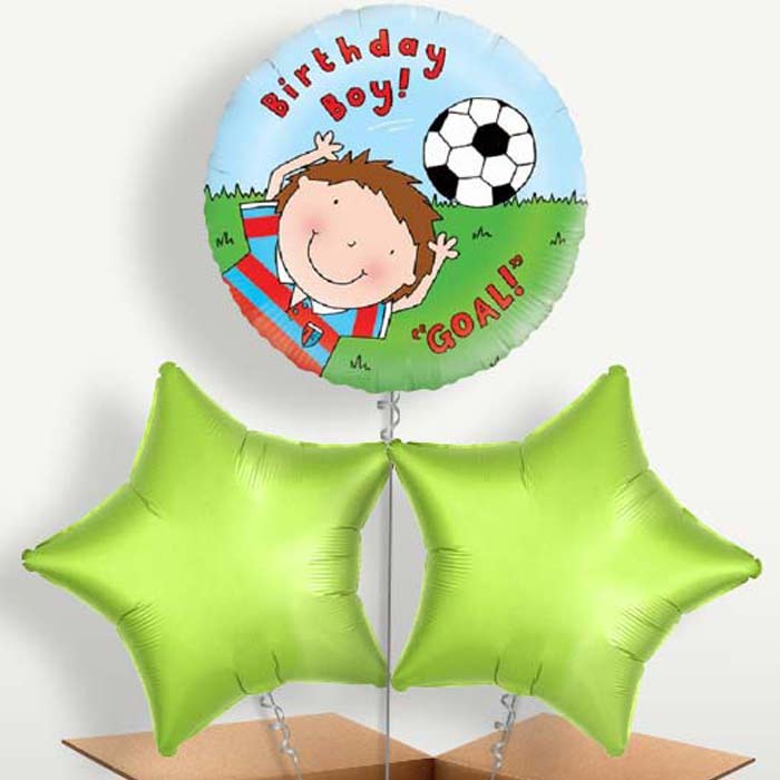 Football Birthday Boy Trio Balloon Bunch | Party Save Smile