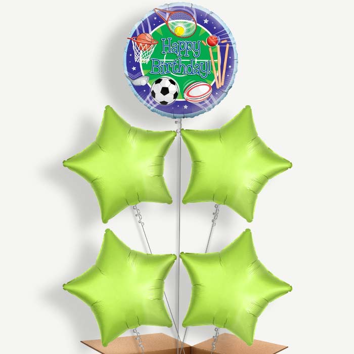 Sports Themed Helium Balloon Cluster | Party Save Smile