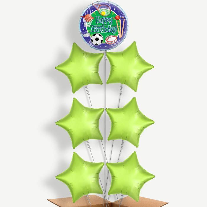 Sports Themed Helium Balloon Arrangement | Party Save Smile