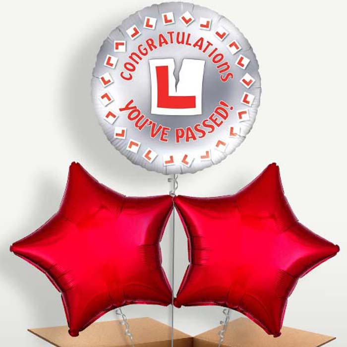 Passed Driving Test Balloon Bunch inflated with Helium | Party Save Smile