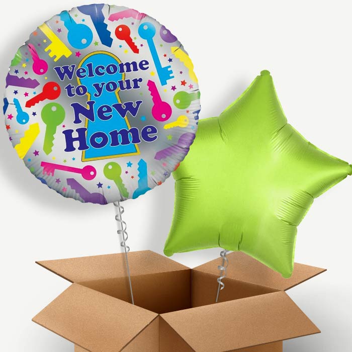 Welcome to Your New Home Helium Balloon Two | Party Save Smile