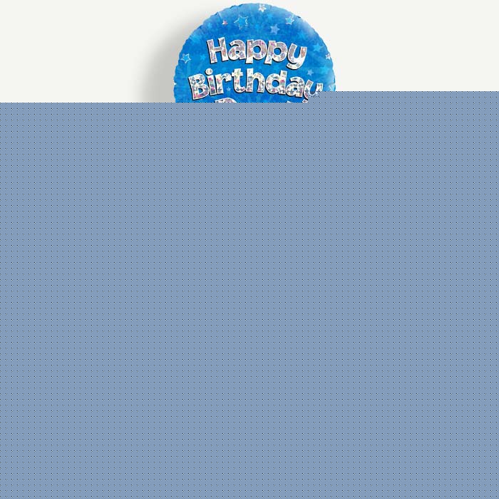Happy Birthday Dad Blue Helium Cluster Balloons | Party Save Smile