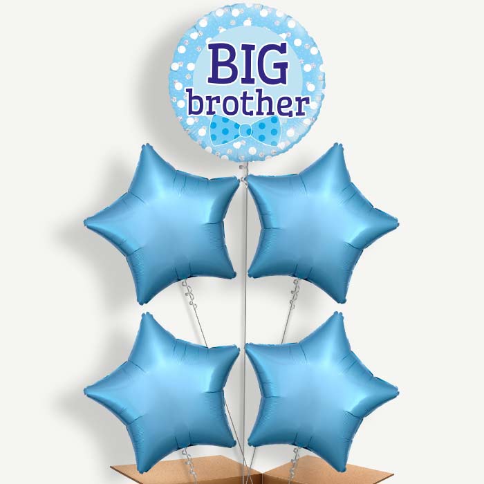 Big Brother Balloon Cluster Inflated with Helium | Party Save Smile