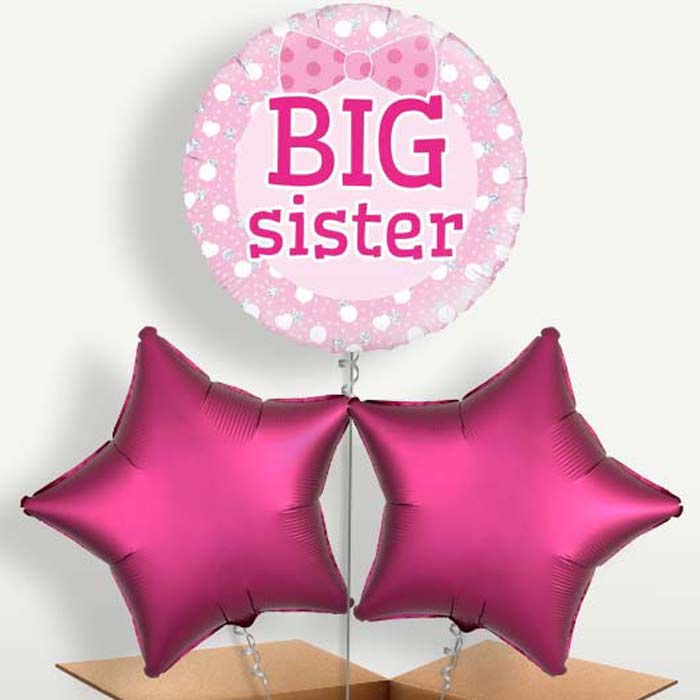 Big Sister Bunch of Balloons inflated with Helium | Party Save Smile