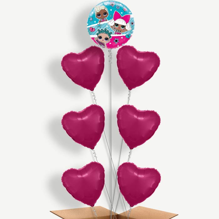 Lol Surprise Blue Balloon Arrangement Inflated with Helium | Party Save Smile