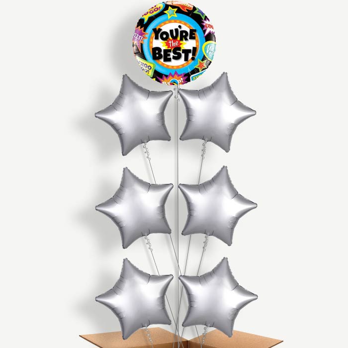 You're the Best Helium Balloon Arrangement | Party Save Smile