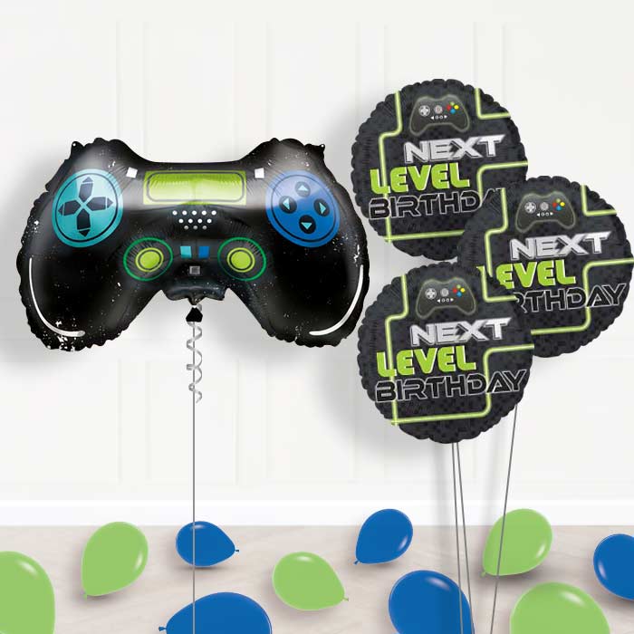 Giant Game Controller Balloon Bouquet Delivery - Themed Bouquet and Latex | Party Save Smile