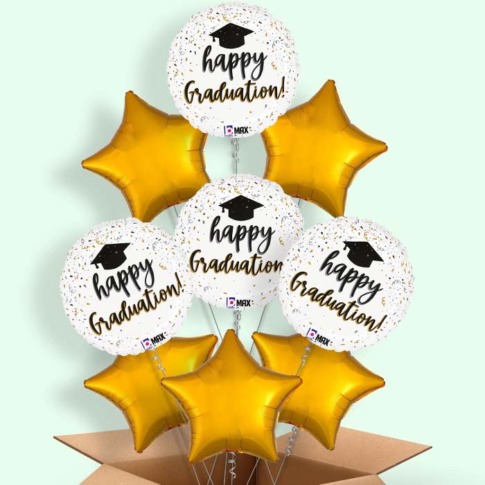 Confetti Happy Graduation Helium Balloon in a Box