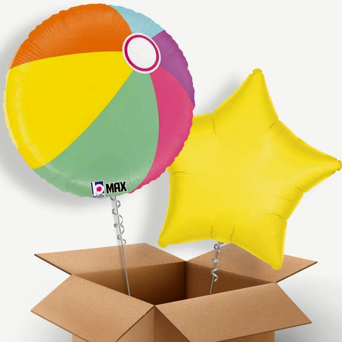 Beach Ball Helium Balloon Two | Party Save Smile