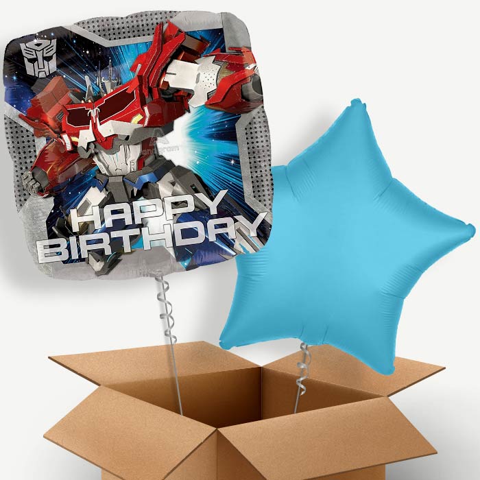Transformer (Happy Birthday) Helium Balloon Two | Party Save Smile