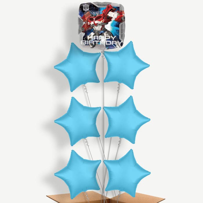 Transformer Happy Birthday Helium Balloon Arrangement | Party Save Smile