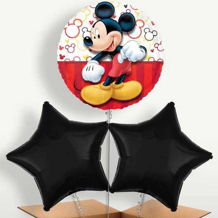 Mickey Mouse Red Bunch of Balloons inflated with Helium | Party Save Smile