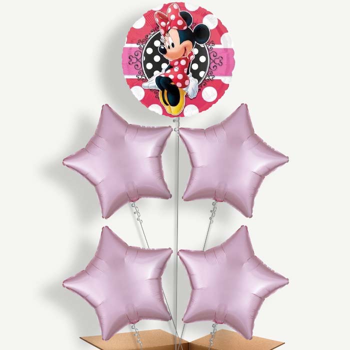 Minnie Mouse Polka Dots Helium Cluster Balloons | Party Save Smile