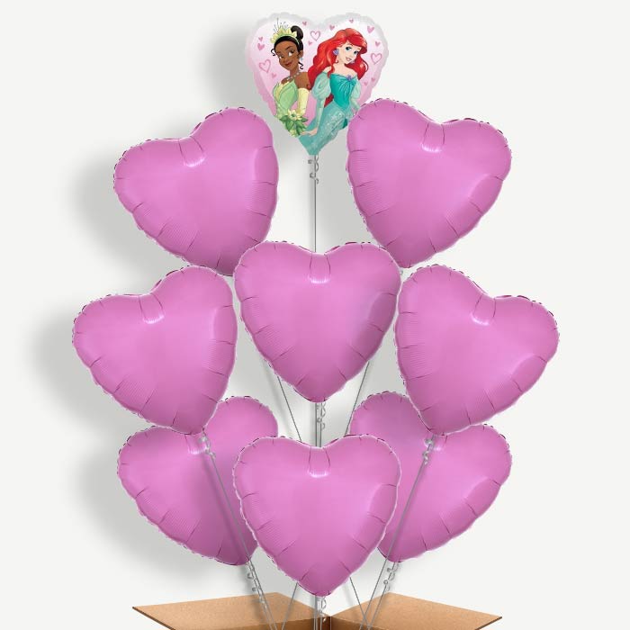 Disney Princess Dream Big Heart Helium Balloon Bundle | Party Save Smile